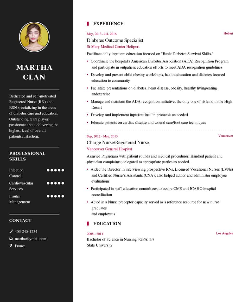 Nursing Resume Template Free from www.myresumeformat.com