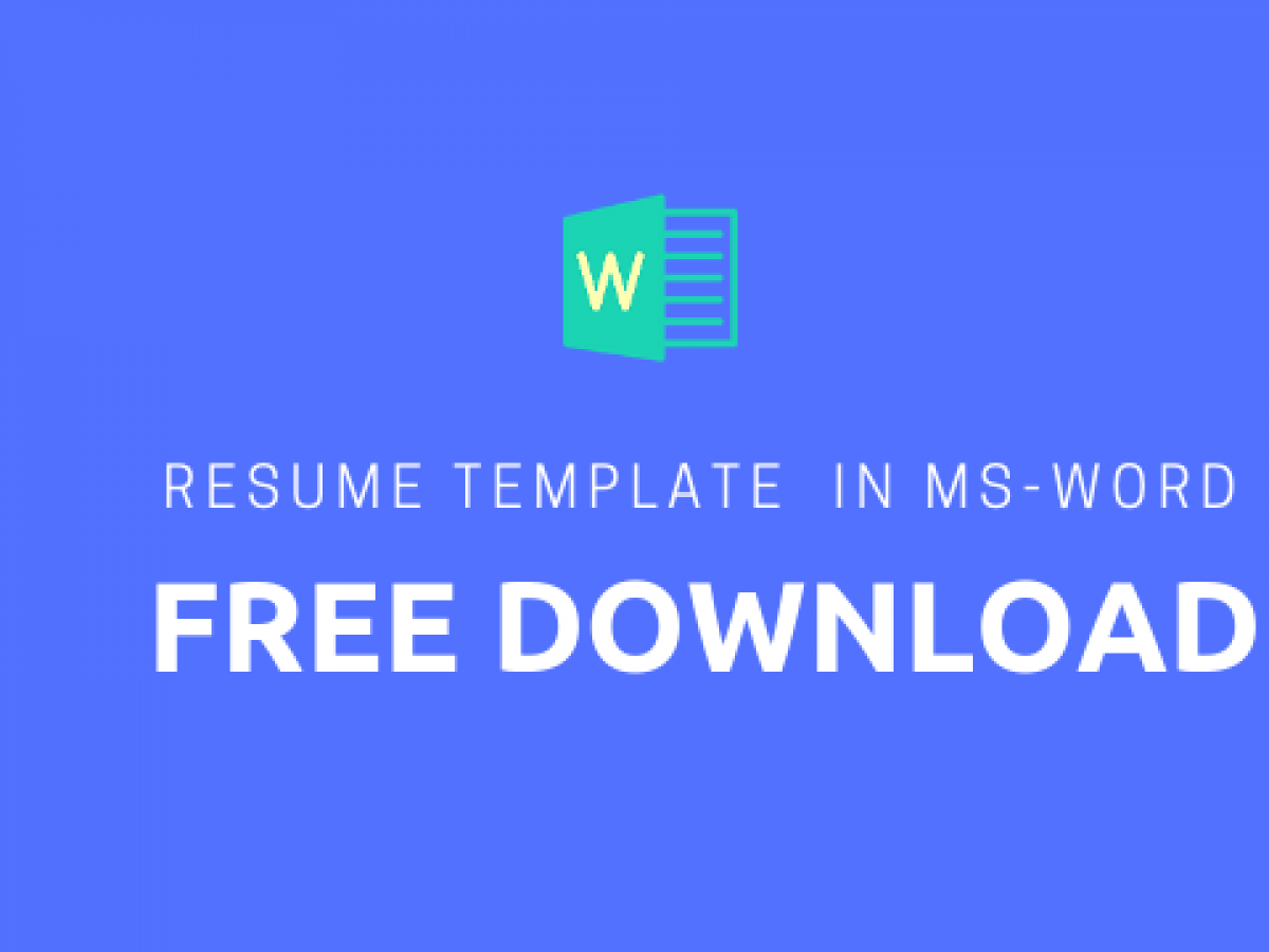 Resume Template Word Free Download Executive Resume My Resume Format Free Resume Builder